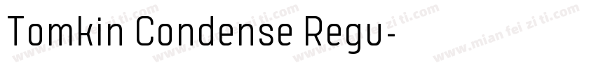 Tomkin Condense Regu字体转换